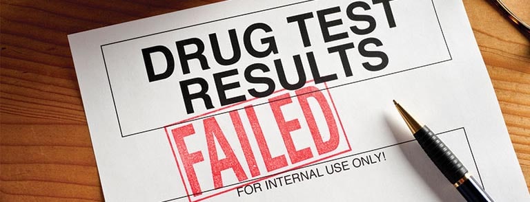 Drug testing results