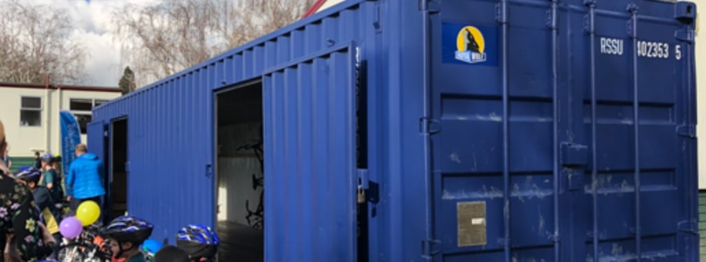 Container used as lockup to help man with alcohol addiction