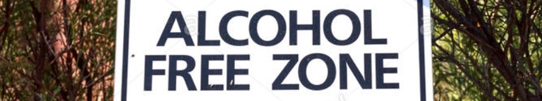 alcohol free zone