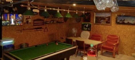 Inside of an illegal drinking den in Ireland