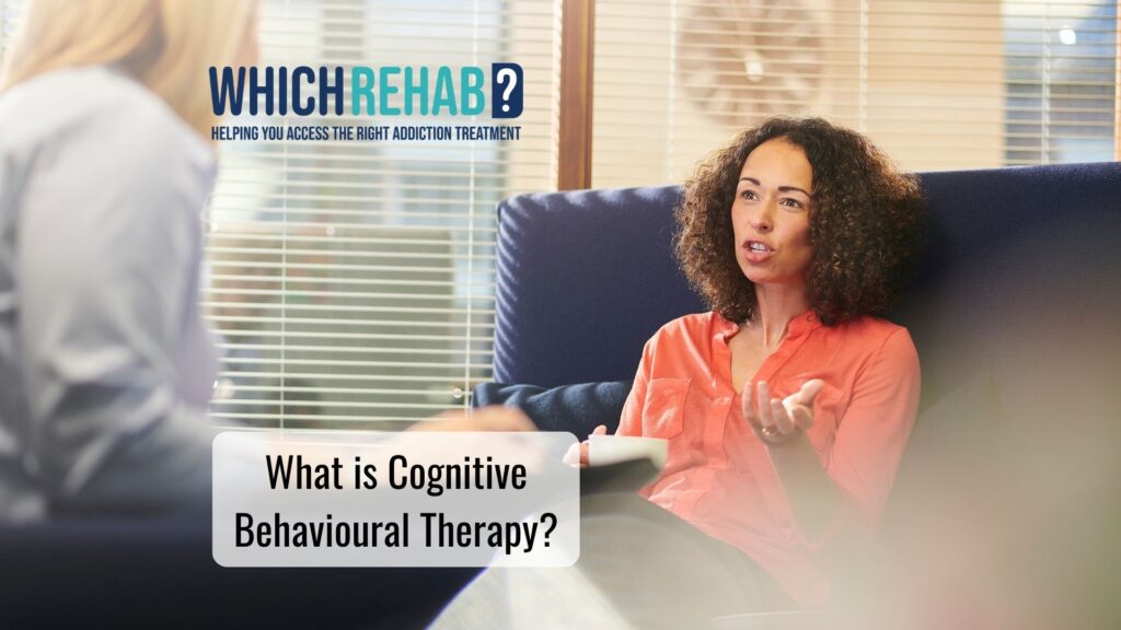 A young woman in a cognitive behavioural therapy session - what is CBT blog - Which Rehab