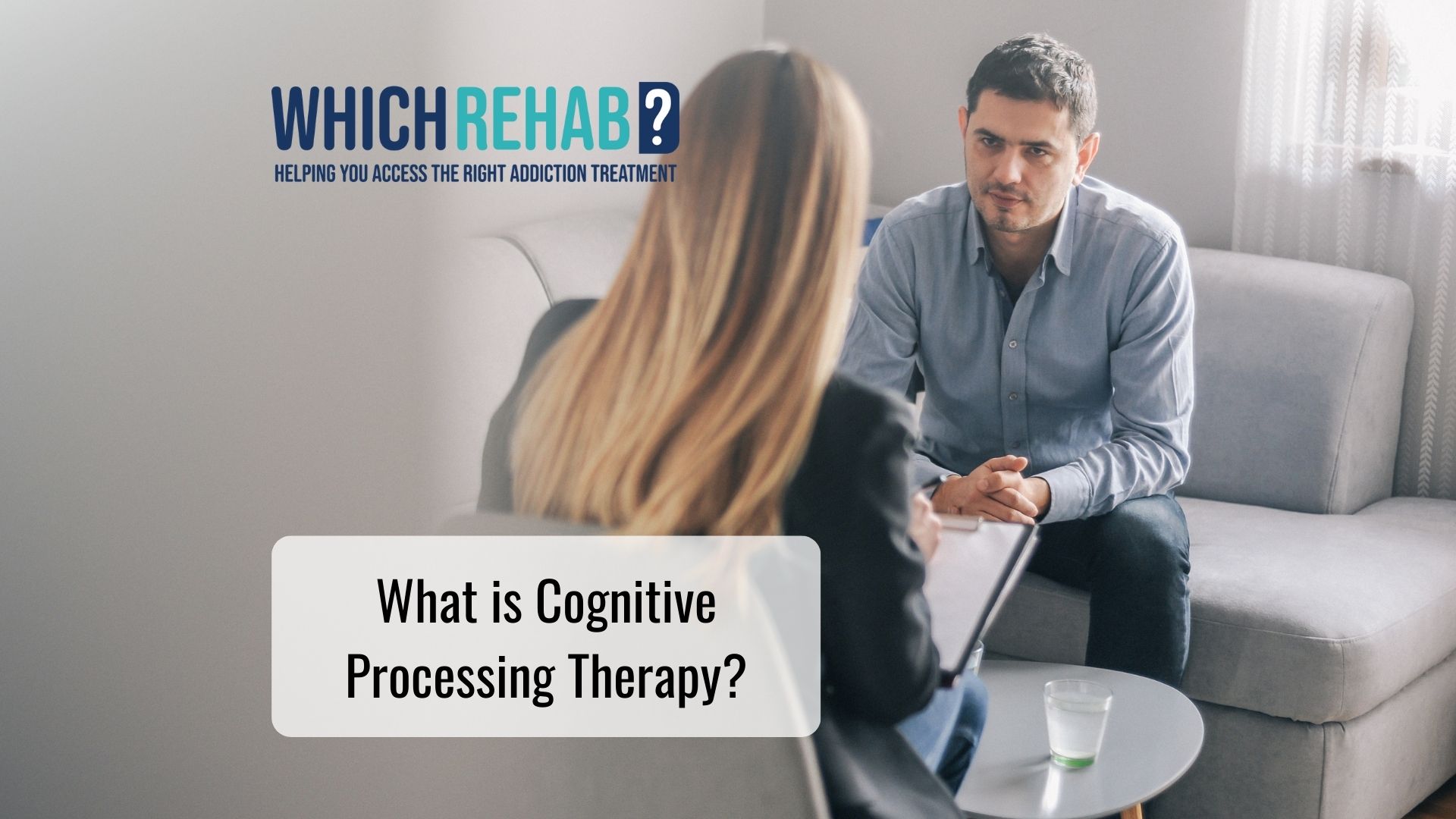 A man in a Cognitive Processing Therapy session - Which Rehab